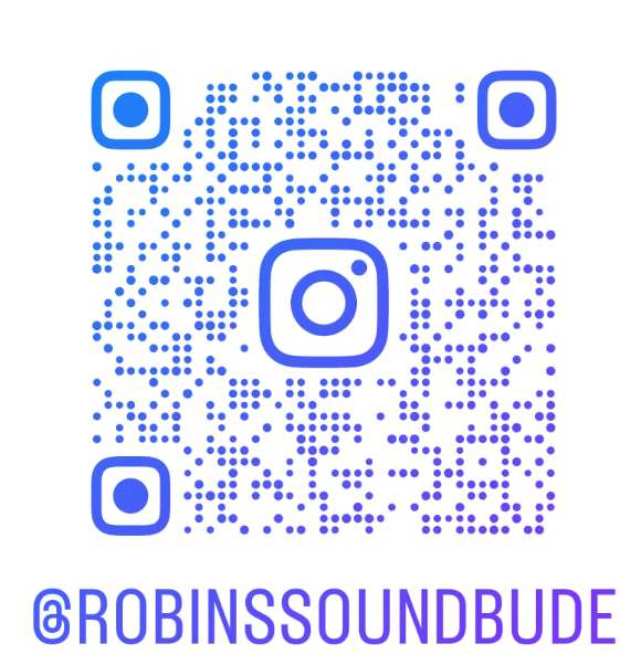 QR-Code zum Instagram-Profil @robinssoundbude